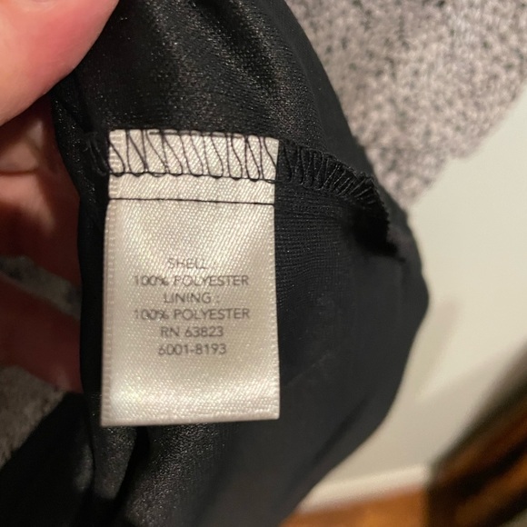 NWT CJBanks flapper style sleeveless dress black & white floral print. Size 20W - Picture 5 of 5